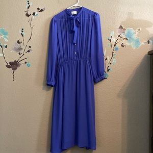 1980s vintage Neiman Marcus neck tie shirt dress 14